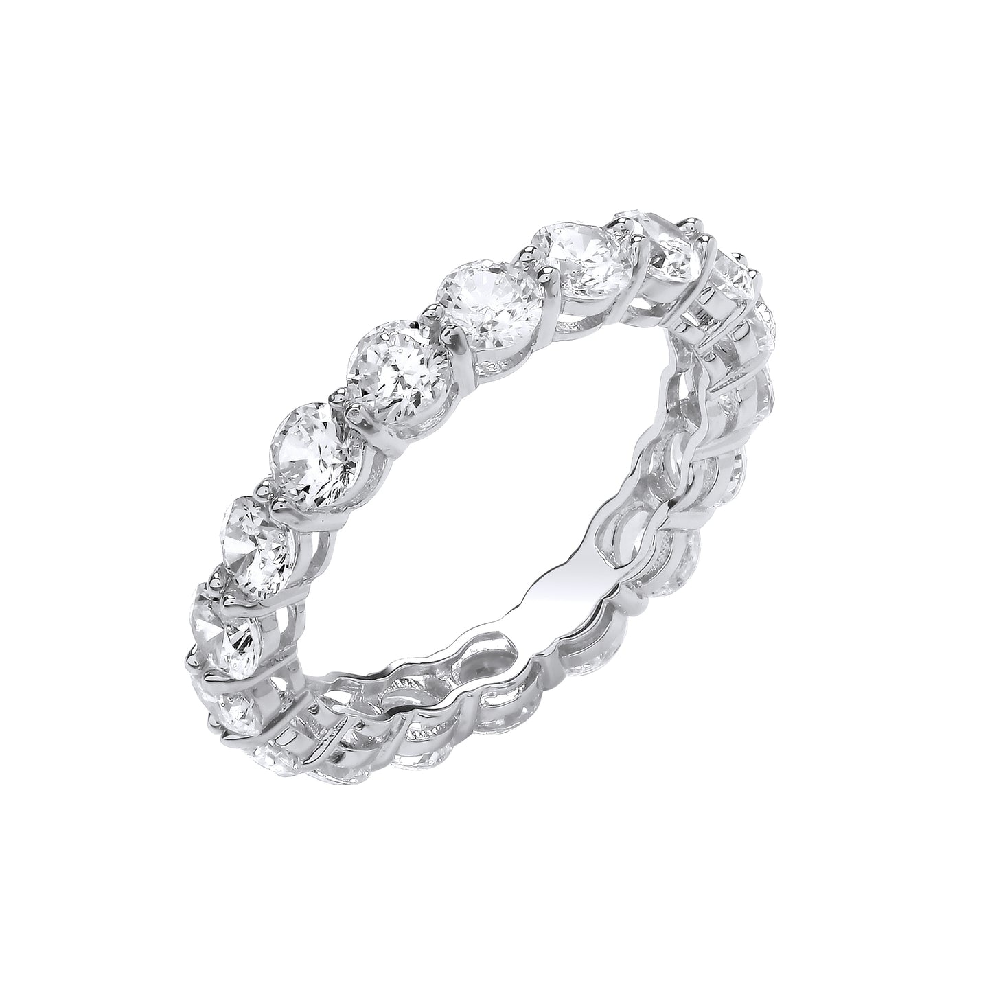 Silver Full ET CZ Ring image 0