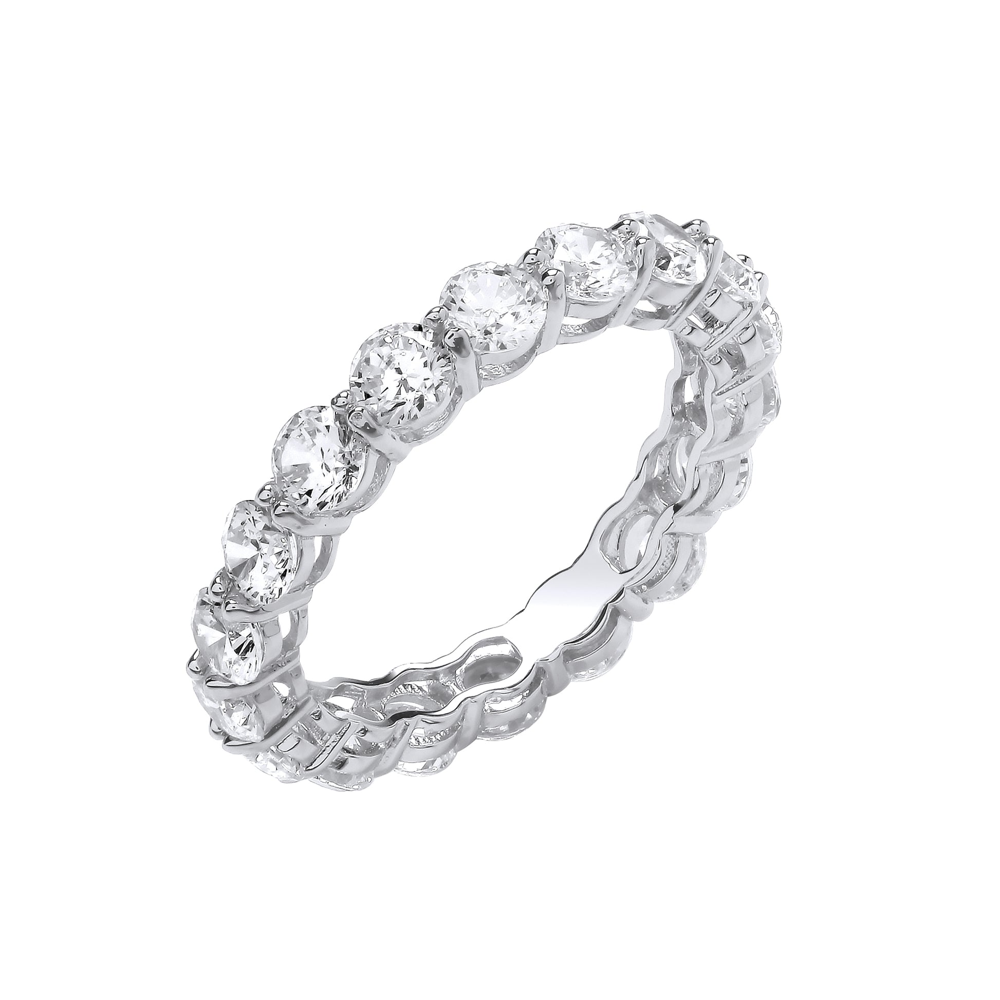 Silver Full ET CZ Ring image 0