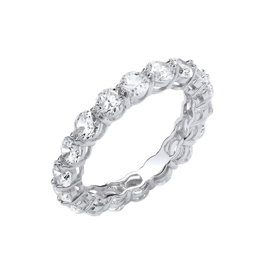 Silver Full ET CZ Ring image 0